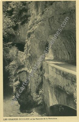 Carte postale ancienne Les Grands Goulets — Saint-Martin-en-Vercors (Drôme)