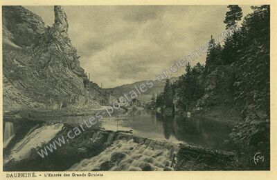 Carte postale ancienne Les Grands Goulets — Saint-Martin-en-Vercors (Drôme)