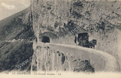Carte postale ancienne Les Grands Goulets — Saint-Martin-en-Vercors (Drôme)