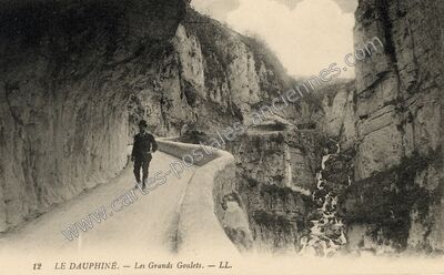 Carte postale ancienne Les Grands Goulets — Saint-Martin-en-Vercors (Drôme)