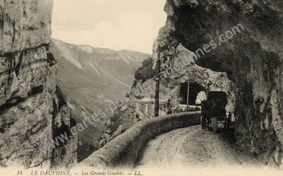 Carte postale ancienne Les Grands Goulets — Saint-Martin-en-Vercors (Drôme)