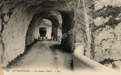 Carte postale ancienne Les Grands Goulets — Saint-Martin-en-Vercors (Drôme)