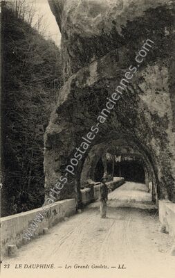Carte postale ancienne Les Grands Goulets — Saint-Martin-en-Vercors (Drôme)