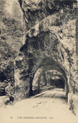 Carte postale ancienne Les Grands Goulets — Saint-Martin-en-Vercors (Drôme)