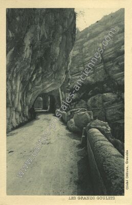 Carte postale ancienne Les Grands Goulets — Saint-Martin-en-Vercors (Drôme)