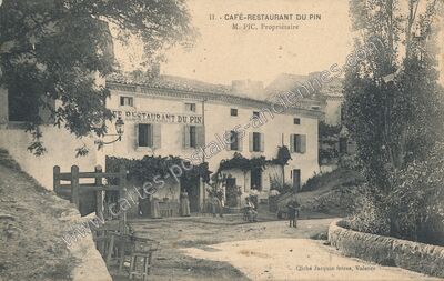 Carte postale ancienne Le Pin — Valence (Drôme)