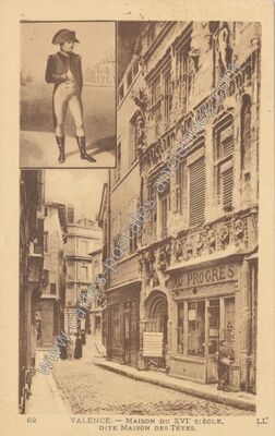 Carte postale ancienne Maison du XVIe siècle, dite Maison des Têtes — Valence (Drôme)