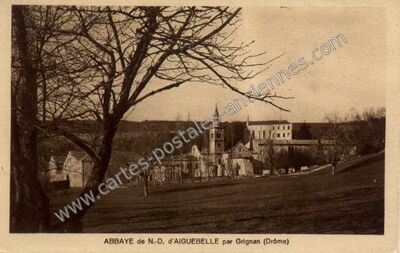 Carte postale ancienne Abbaye d'Aiguebelle — Montjoyer (Drôme)