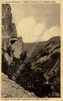 Carte postale ancienne Combe Laval — Saint-Jean-en-Royans (Drôme)