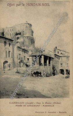 Carte postale ancienne GARIBALDI (Joseph) — Suze-la-Rousse (Drôme)