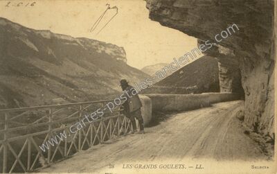 Carte postale ancienne Grands Goulets — Saint-Martin-en-Vercors (Drôme)