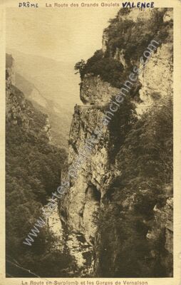 Carte postale ancienne Grands Goulets — Saint-Martin-en-Vercors (Drôme)