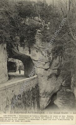 Carte postale ancienne Les Grands Goulets — Saint-Martin-en-Vercors (Drôme)