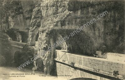 Carte postale ancienne Les Grands Goulets — Saint-Martin-en-Vercors (Drôme)
