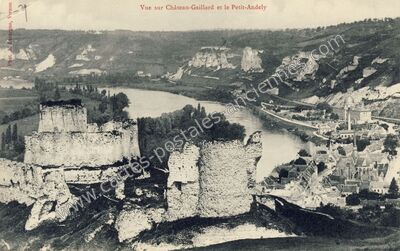 Carte postale ancienne Chateau Gaillard — Les Andelys (Eure)