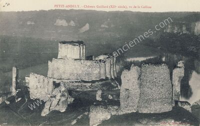 Carte postale ancienne Chateau Gaillard — Les Andelys (Eure)