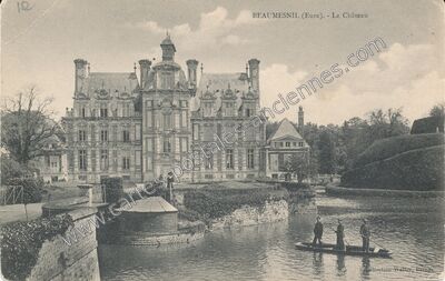 Carte postale ancienne Le Château — Beaumesnil (Eure)
