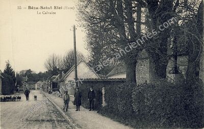Carte postale ancienne Le Calvaire — Bézu-Saint-Éloi (Eure)