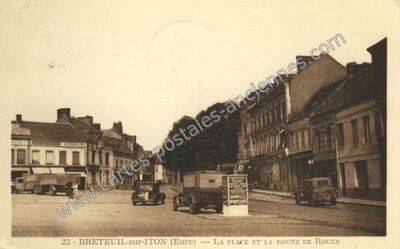 Carte postale ancienne Breteuil sur Iton — Breteuil (Eure)