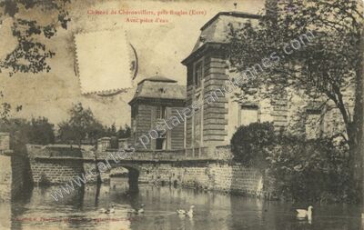 Carte postale ancienne Chateau de Cheronvillers — Chéronvilliers (Eure)