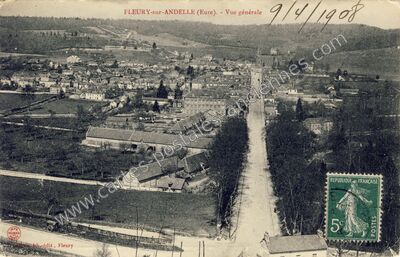 Carte postale ancienne Vue générale — Fleury-sur-Andelle (Eure)