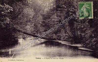 Carte postale ancienne L'Epte, le bras de l'Enfer — Gasny (Eure)