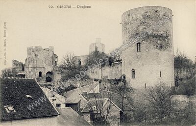 Carte postale ancienne Donjons — Gisors (Eure)