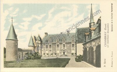 Carte postale ancienne Chateau de Chambray — Gouville (Eure)