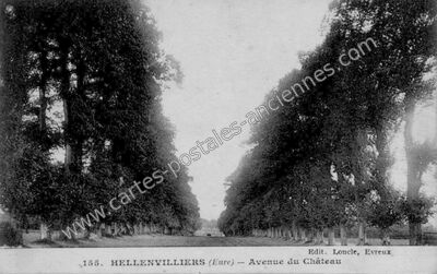 Carte postale ancienne Hellenvilliers — Grandvilliers (Eure)