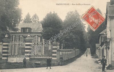 Carte postale ancienne Rue du Plays-Montant — Mainneville (Eure)