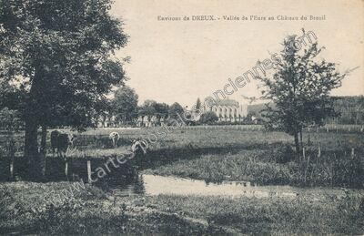 Carte postale ancienne Chateau du Breuil — Marcilly-sur-Eure (Eure)