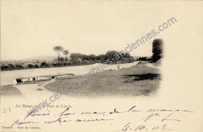 Carte postale ancienne Les Damps — Pont-de-l'Arche (Eure)