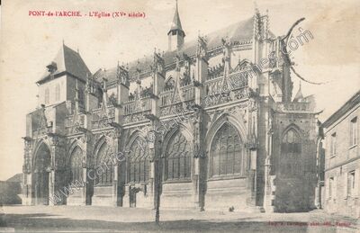 Carte postale ancienne L'Eglise (XVe siècle) — Pont-de-l'Arche (Eure)