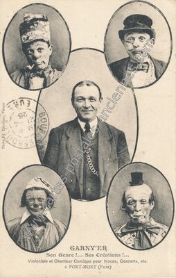 Carte postale ancienne GARNY'ER Son Genre !... Ses Créations ! — Port-Mort (Eure)