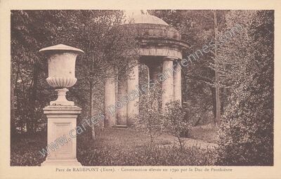 Carte postale ancienne Parc de Radepont — Radepont (Eure)