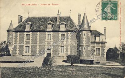 Carte postale ancienne Chateau de l'Ecureuil — Rugles (Eure)