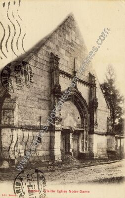 Carte postale ancienne Vieille Eglise Notre-Dame — Rugles (Eure)