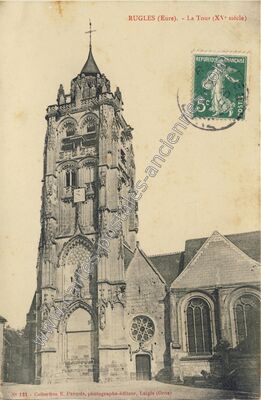 Carte postale ancienne La Tour (XVe siècle) — Rugles (Eure)