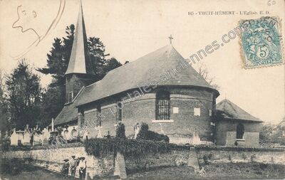 Carte postale ancienne L'Eglise — Thuit Hebert (Eure)