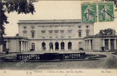 Carte postale ancienne Chateau de Bizy — Vernon (Eure)