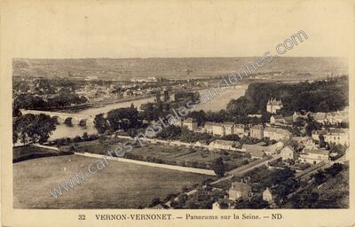 Carte postale ancienne Vernon Vernonet — Vernon (Eure)