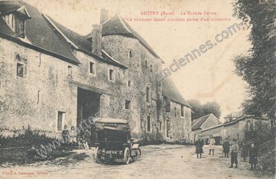 Carte postale ancienne La Grande Ferme — Guitry (Eure)