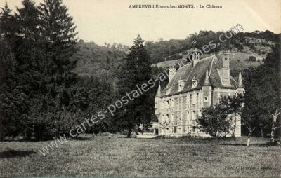 Carte postale ancienne Le Château — Amfreville-sous-les-Monts (Eure)