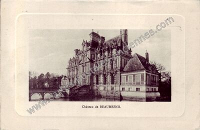 Carte postale ancienne Chateau de Beaumesnil — Beaumesnil (Eure)