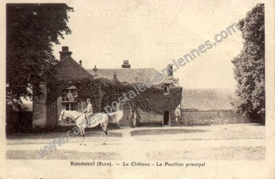 Carte postale ancienne Chateau de Beaumesnil — Beaumesnil (Eure)