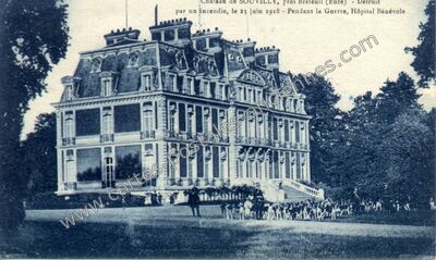 Carte postale ancienne Chateau de Souvilly — Bémécourt (Eure)