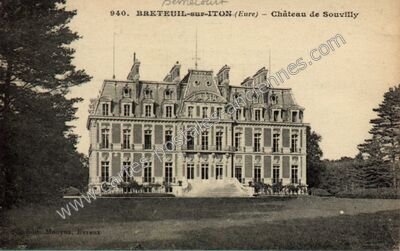 Carte postale ancienne Chateau de Souvilly — Bémécourt (Eure)
