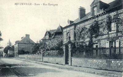 Carte postale ancienne Rue Épaigne — Beuzeville (Eure)