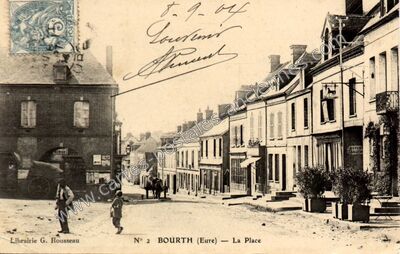 Carte postale ancienne La Place — Bourth (Eure)