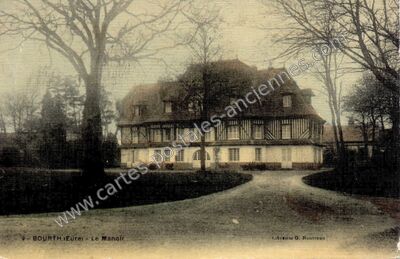 Carte postale ancienne Le Manoir — Bourth (Eure)